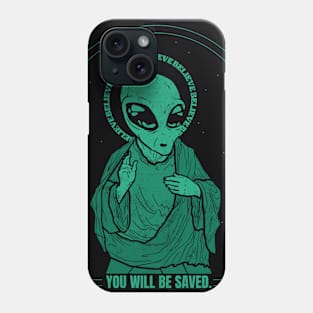 Jesus Alien Phone Case