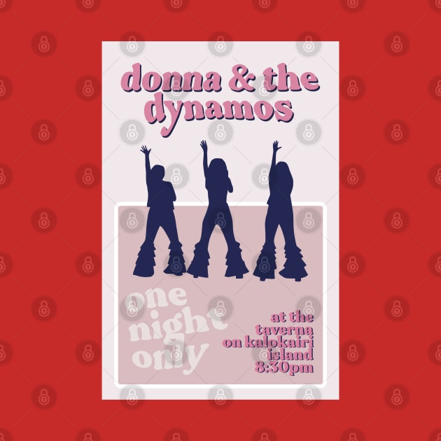 Donna & the Dynamos Poster by honeydesigns