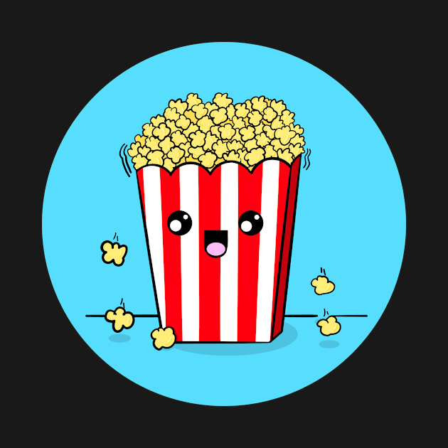 Cute Popcorn by superdupertees