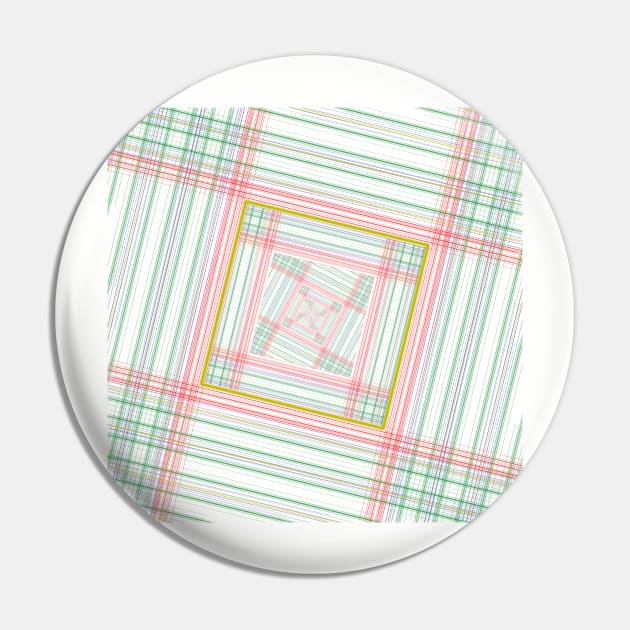 Abstract Tartan Pin by GruffDA