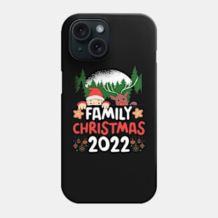 Family Christmas 2022 Matching Shirts Squad Santa Reindeer Funny Christmas Phone Case