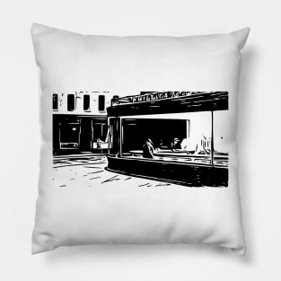 Nighthawks | Edward Hopper | 1942 | Line art Pillow