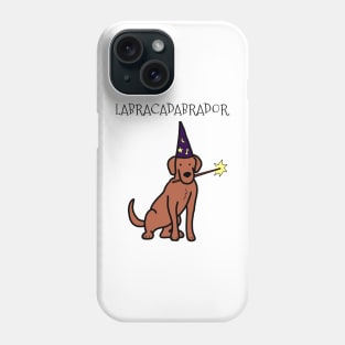 Labracadabrador Wand Retriever (Chocolate Lab) Phone Case