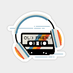 Retro Cassette Tape (Old Friend) Magnet