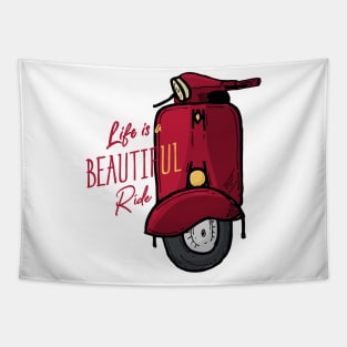 Life Is A Beautiful Ride Tapestry