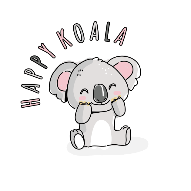 Happy Koala by superdupertees