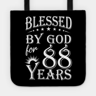 Blessed By God For 88 Years Christian Tote