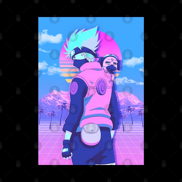 vaporwave of kakashi by San Creative