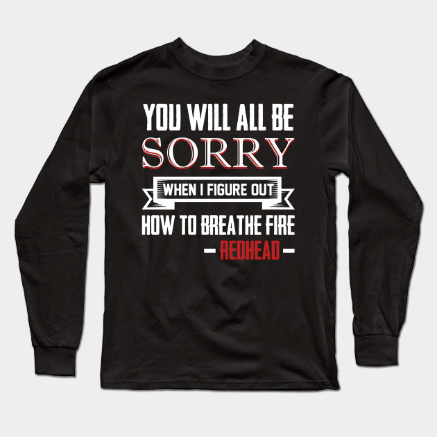 funny t shirts for redheads