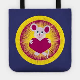 Little mouse gives you a heart Tote