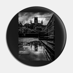 Durham Cathedral Puddle Reflection Pin