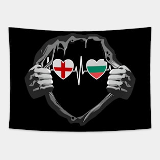 England And Bulgaria Bulgarian Bulgaria Flag Flags Tapestry