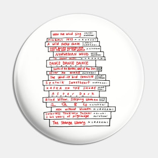 Haruki Murakami Book Fan Pin