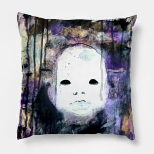 Creepy Doll Heads Pillow