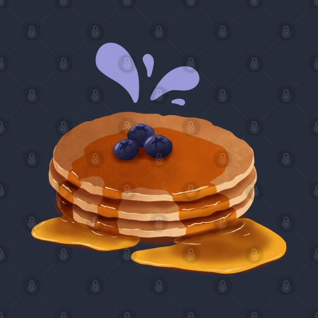 Blueberry Pancakes by SlowOctopus