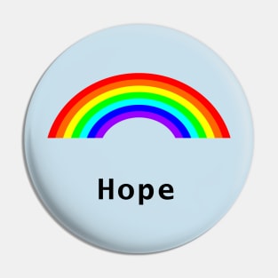 Hope Rainbow Pin