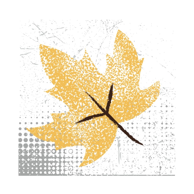 Maple leaves pattern tshirt by TextureMerch