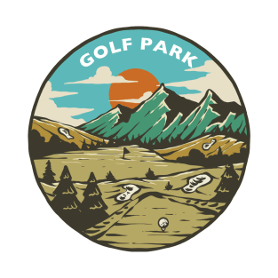 Golf Park Illustration Design T-Shirt