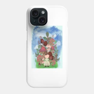 Mushroom forest girl Phone Case