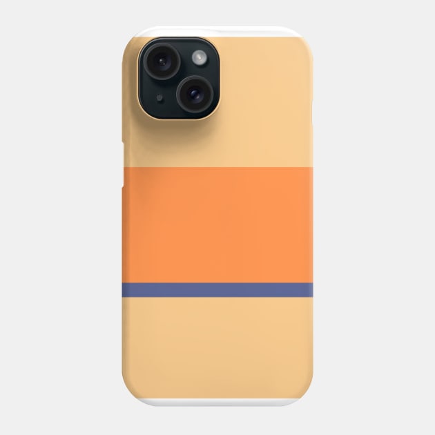 A beautiful jumble of Twilight, White, Topaz, Rajah and Royal Orange stripes. Phone Case by Sociable Stripes