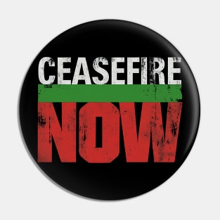 Powerful Ceasefire Now Advocacy Graphic Pin