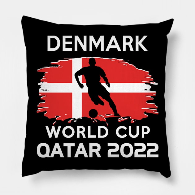 World Cup 2022 Denmark Team Pillow by adik