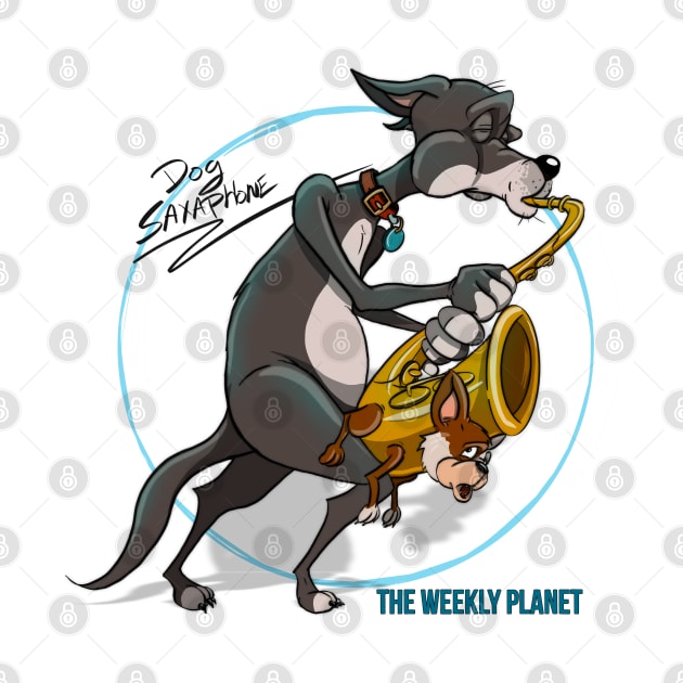 Dog saxophone by Artbylukus