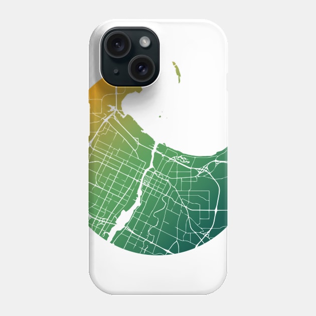 Green Bay Map Phone Case by polliadesign