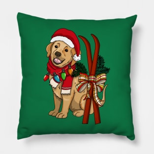 Christmas labrador puppy Pillow