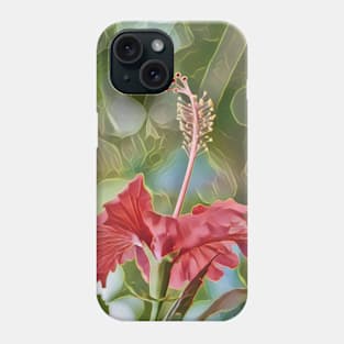 Tropical Hibiscus Flower Phone Case