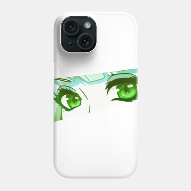 Anime Eyes (green) Phone Case by Leo