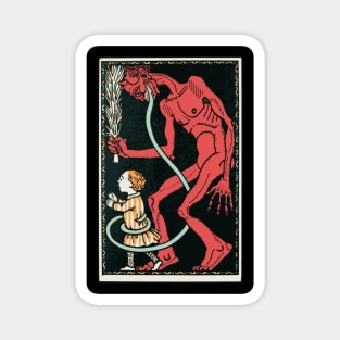 Krampus and Boy Magnet