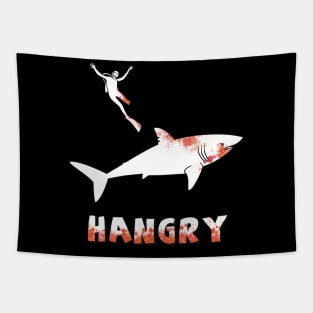 Hangry Shark Tapestry