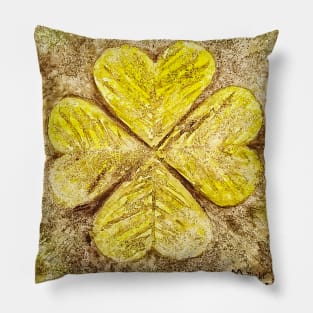 Lucky Four-Leaf Clover Pillow