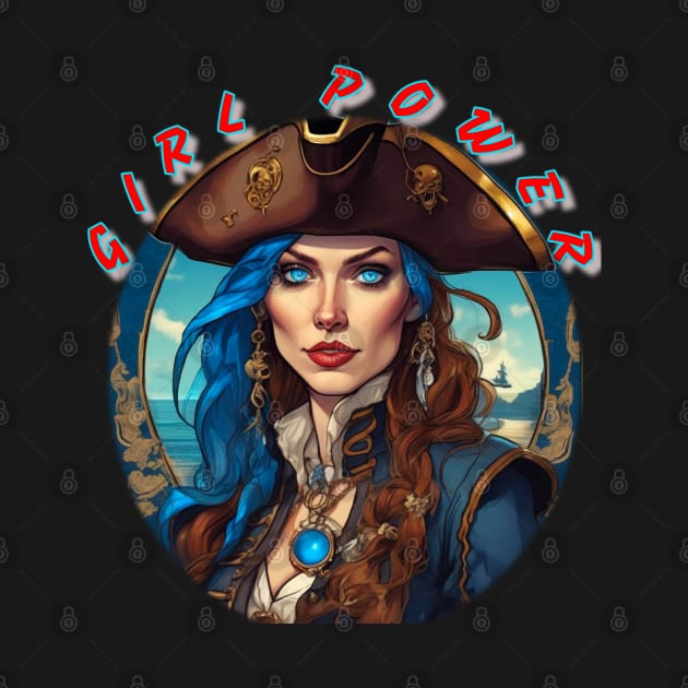 Girl power, stunning blue eyed pirate wench by sailorsam1805