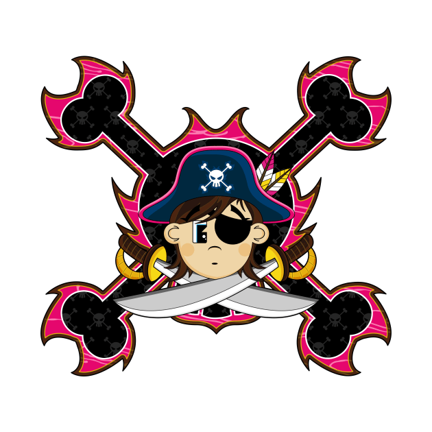 Cartoon Eye Patch Pirate by markmurphycreative