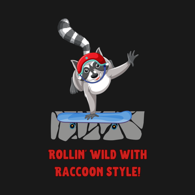 Rollin' Wild with Raccoon Style! Skate by Chrislkf