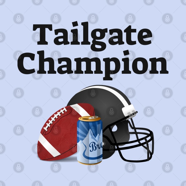 Tailgate Champion Tailgating Design Football Helmet Fantasy Trophy by InnerMagic