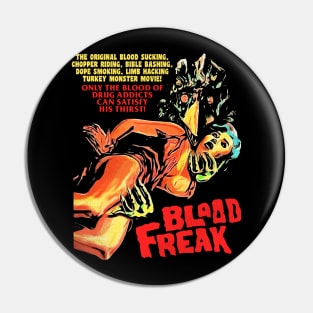 Blood Freak - 70s Cult Classic Thanksgiving Horror Movie Pin