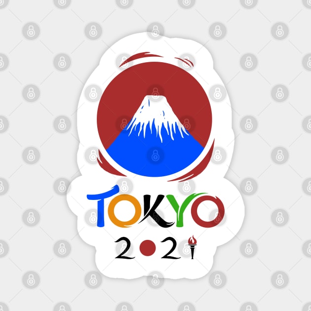 Tokyo Olympic 2021 Magnet by zadaID