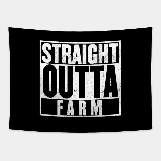 Straight Outta Farm Battle ground Tapestry by mangobanana