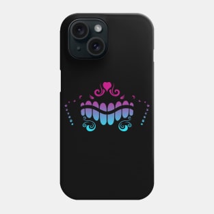 Sugar Skull Teeth and Nose Vaporwave Phone Case