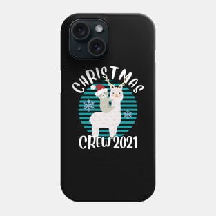 Cute Matching Christmas Crew Sloth and Alpaca Christmas 2021 Phone Case