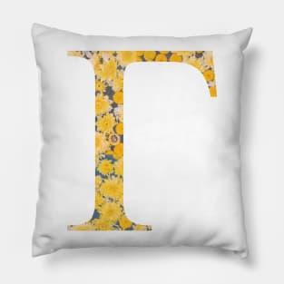 Gamma Sunflower Sorority Sticker Pillow