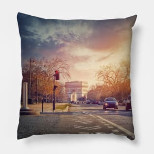 Triumphal Arch street view Pillow