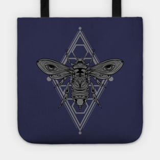 Grey Bee Ornament 05 Tote