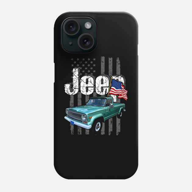 Jeep Gladiator J series Jeepcar JEEP Flag Phone Case by alex77alves