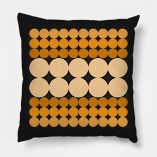 mid century seventies abstract design Pillow