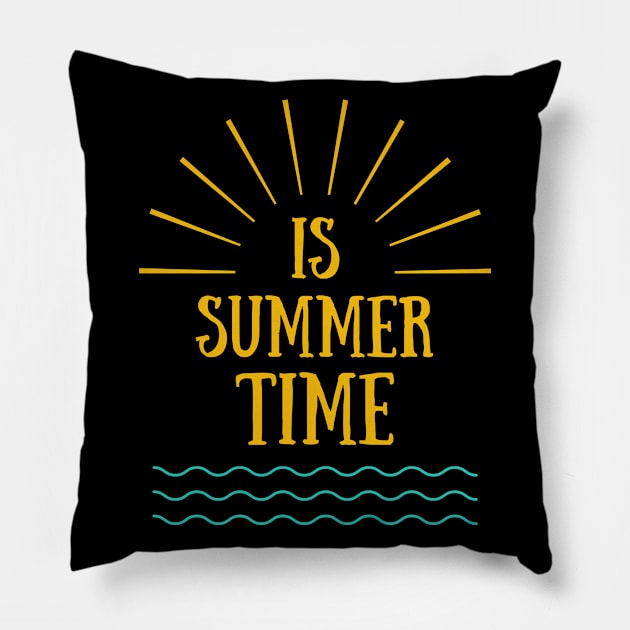 is summer time Pillow by Ouarchanii