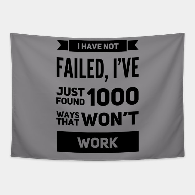 Funny Failure Quote Tapestry by Graffix